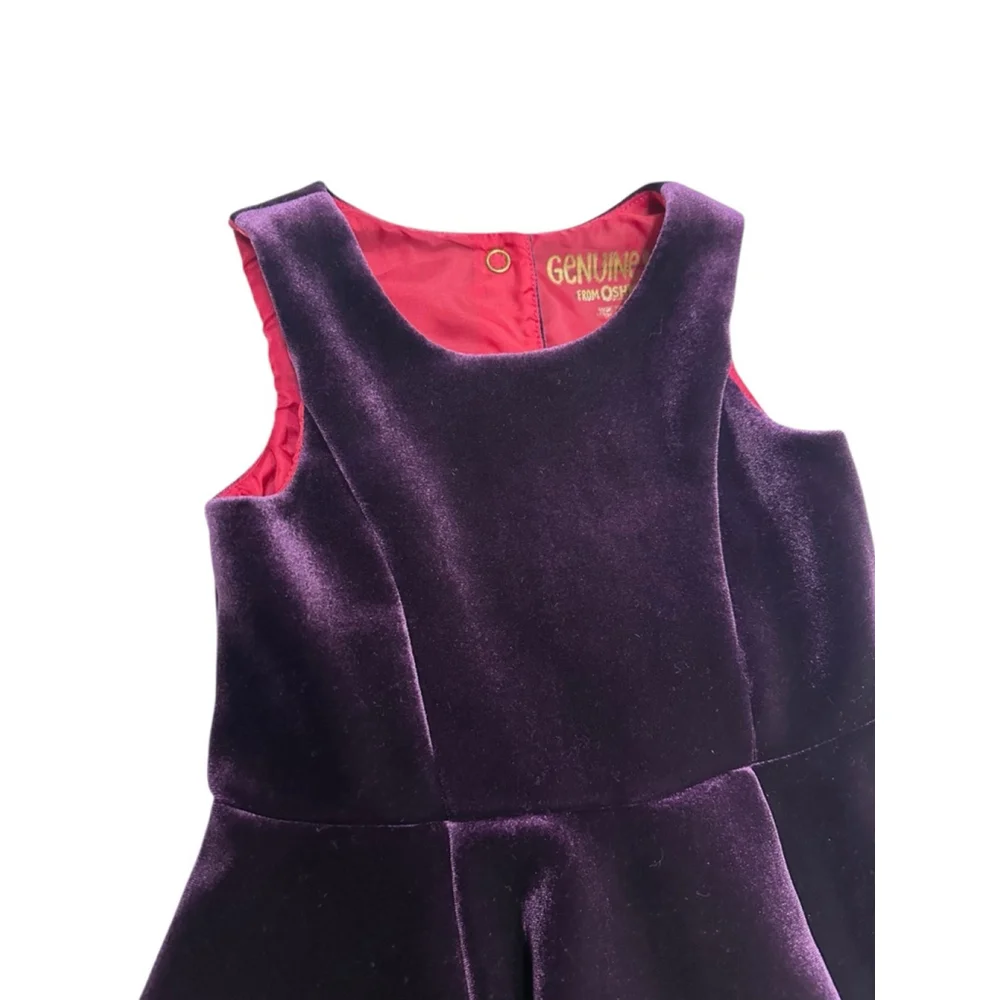 OshKosh B'gosh Girls Purple Velvet Dress Size 3T